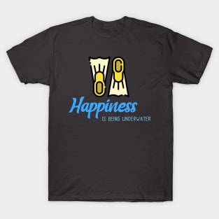 Happiness is being underwater T-Shirt